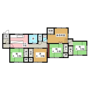 第2サンハイツ木町【1階】の間取り