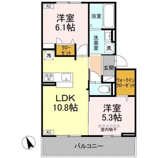 Tiare Manbai【1階】の間取り