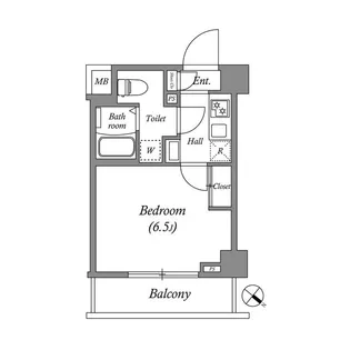 1Kの間取り画像