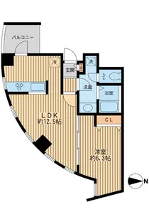 東京都世田谷区羽根木1【マンション】の間取り