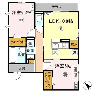 Aigrette【1階】の間取り