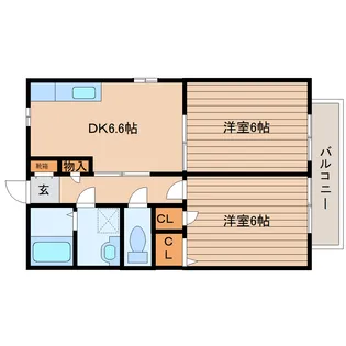 バリュージュ笹III【2階】の間取り