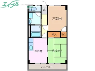 ライラック正和台 B棟【1階】の間取り