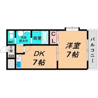 大阪府大阪市鶴見区横堤2【マンション】の間取り