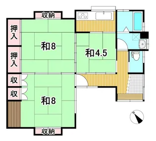 茨城県日立市河原子町4【一戸建】の間取り