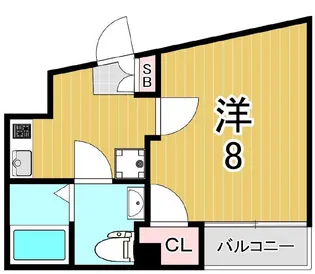 ベルシードα綾瀬【1階】の間取り