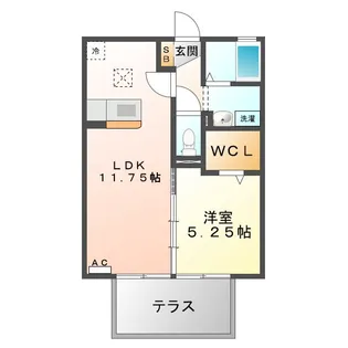 グランツァ【1階】の間取り