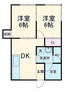 サンライフ岡村【2階】の間取り
