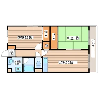 ステイブルシャトー【2階】の間取り