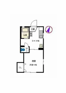 1Kの間取り画像