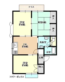 カーサB【1階】の間取り