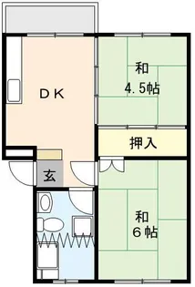 吉野原丸徳マンション【3階】の間取り