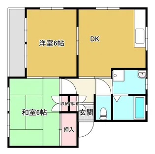 ハイツ芙蓉【1階】の間取り