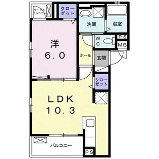 埼玉県上尾市大字原市【アパート】の間取り