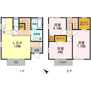 メゾンド小坂の間取り