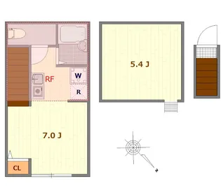 バーミープレイス調布II【2階】の間取り