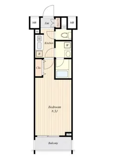 ブライズ方南町【3階】の間取り