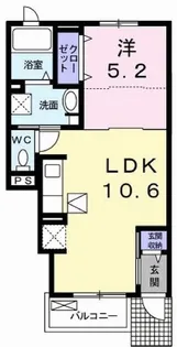 アリエス・コーポ【1階】の間取り