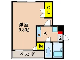 マンション・スリ-ジョイ【3階】の間取り