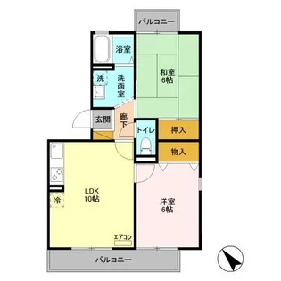 サバーブトリプル【3階】の間取り