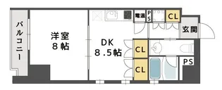Chrysantheme West【3階】の間取り