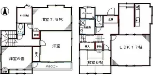 東京都練馬区立野町【一戸建】の間取り