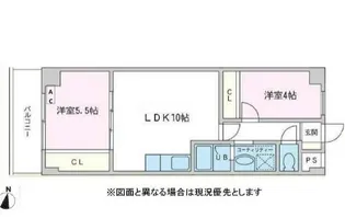 プランドール横浜【4階】の間取り
