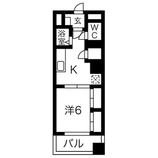 パレ日影門【4階】の間取り