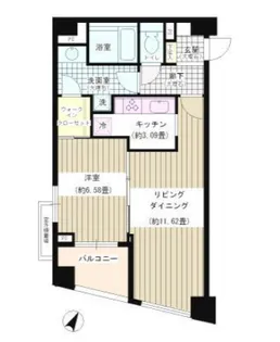 東京都千代田区西神田1【マンション】の間取り