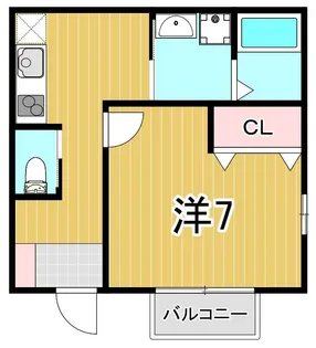 パレスホリケ1【2階】の間取り