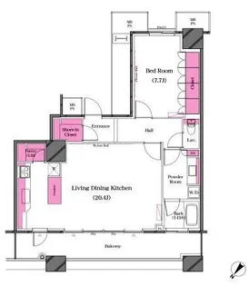 東京都中央区勝どき6【マンション】の間取り