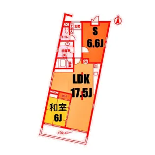 アメニティ高島台I【1階】の間取り