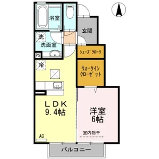 リッチロータス弐番館【1階】の間取り