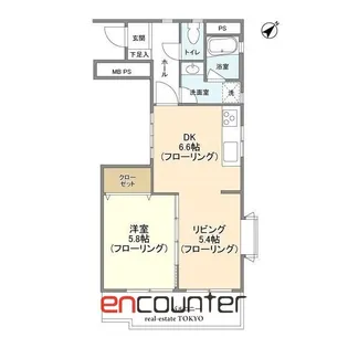 マリンコート【3階】の間取り