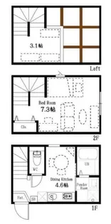 ハーミットクラブハウス高井戸の間取り