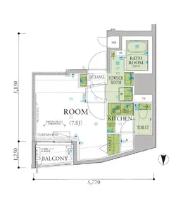 アルテシモアクト【4階】の間取り