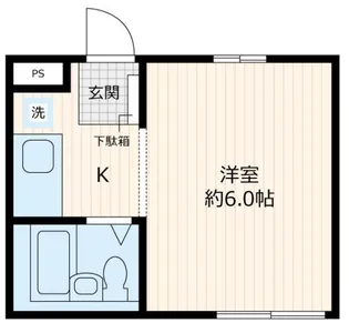 くわん高田【1階】の間取り