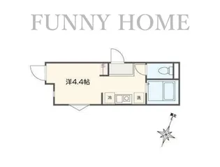 東京都世田谷区下馬1【アパート】の間取り