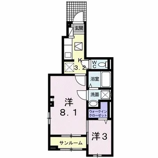 ソルヴィア【1階】の間取り
