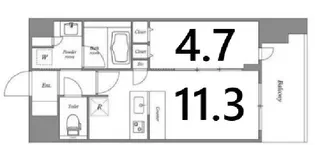 大阪府大阪市浪速区浪速東1【マンション】の間取り