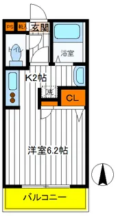 東京都立川市曙町2【マンション】の間取り