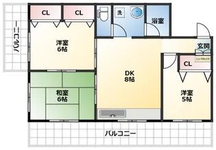 池庄サンハイツ【4階】の間取り
