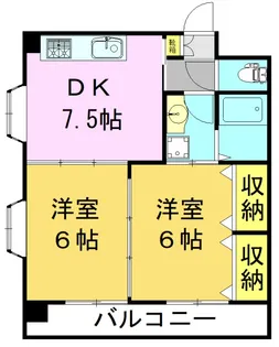 ウインズU【4階】の間取り