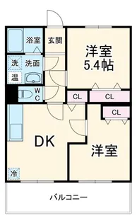 パルティールII【1階】の間取り