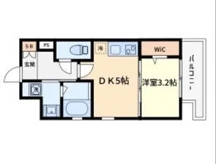 大阪府大阪市住吉区東粉浜3【マンション】の間取り