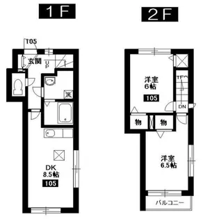 クレスト吉祥寺【1階】の間取り