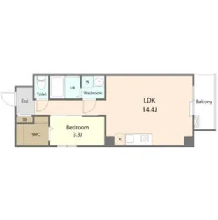 グランオーシャンIMAIKE【5階】の間取り