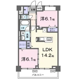 エルドール【3階】の間取り