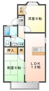 トゥ・ビエンテ B【2階】の間取り