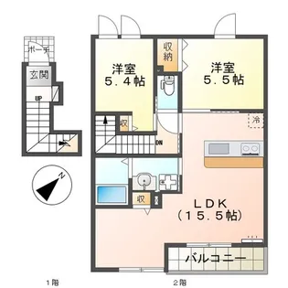 メゾン グレイス【2階】の間取り